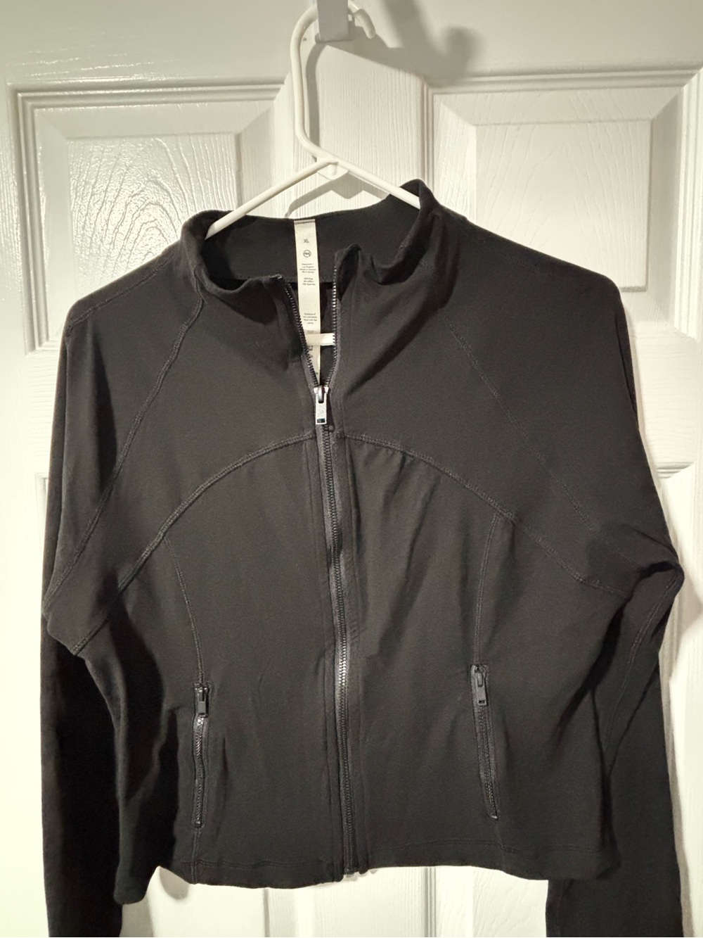 Women’s Black Full-Zip Athletic Jacket